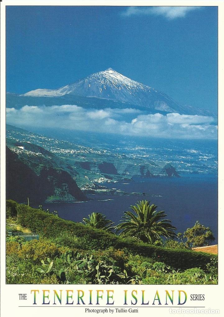 Cartes Postales: The Tenerife Island Series. Islas Canarias. Teide nevado. Costa norte. Cromatica. 2008. Postal.