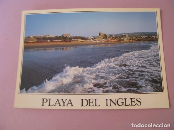 Postales: PLAYA DE INGLES. GRAN CANARIA. EXCLUSIVA DE MANUEL BRITO AUYANET. ESCRITA.