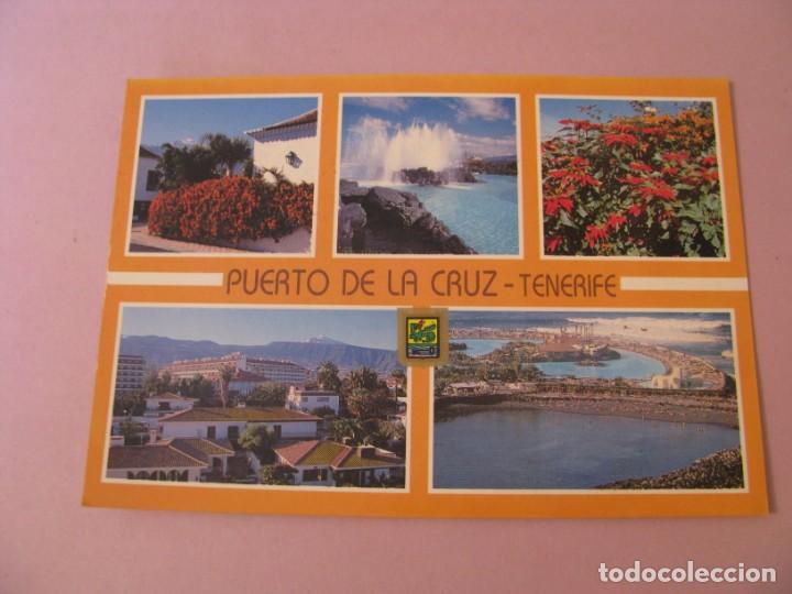 Postkarten: PUERTO DE LA CRUZ. (TENERIFE). DIVERSOS ASPECTOS. ED. FISA. CIRCULADA 1990.
