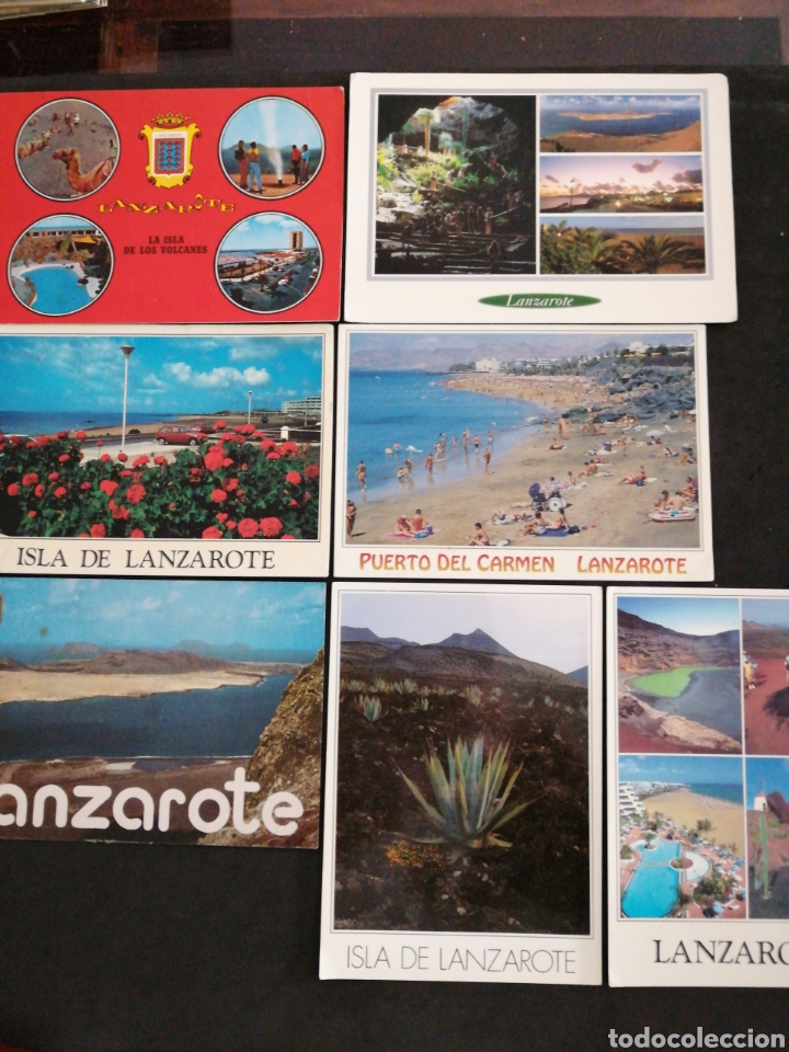 Postales: LANZAROTE, VARIAS PLAYAS . LOTE DE 7 POST. - Foto 1