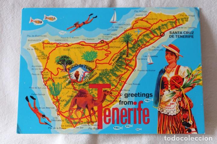 Postales: 2CT 252 TENERIFE - (John Hinde ) SIN CIRCULAR MAPA ISLA - Foto 1