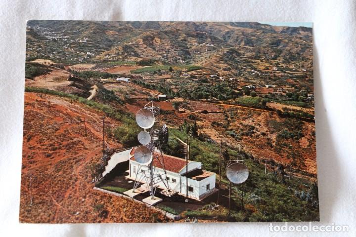 Postales: Canarias Estaci&oacute;n repetidora Pico Osorio. Gran Canaria. Compa&ntilde;&iacute;a telef&oacute;nica Nacional de Espa&ntilde;a sello
