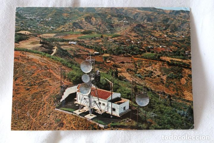 Postales: Canarias Estaci&oacute;n repetidora Pico Osorio. Gran Canaria. Compa&ntilde;&iacute;a telef&oacute;nica Nacional de Espa&ntilde;a sello