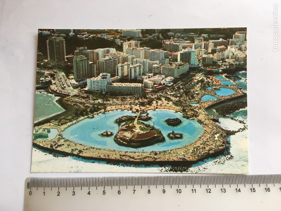 Postais: POSTAL. PUERTO DE LA CRUZ. VISTA A&Eacute;REA LAGO MARTIANEZ Y HOTELES. EDICIONES GASTEIZ.