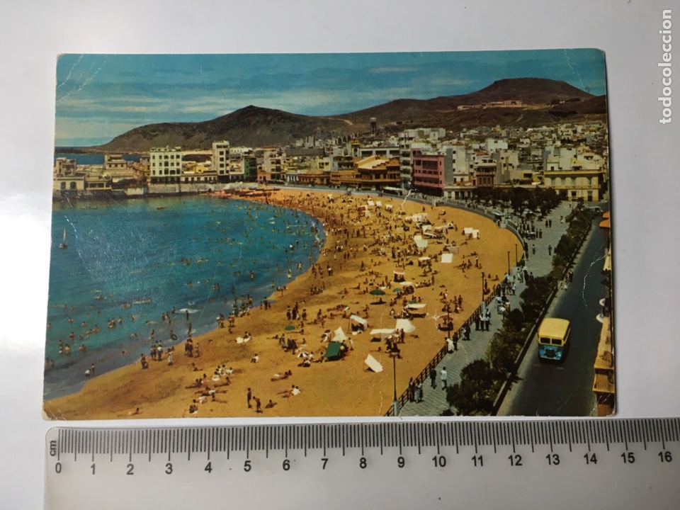 Postales: POSTAL. LAS PALMAS DE GRAN CANARIA. PLAYA DE LAS CANTERAS. EDITORIAL CANARIA.