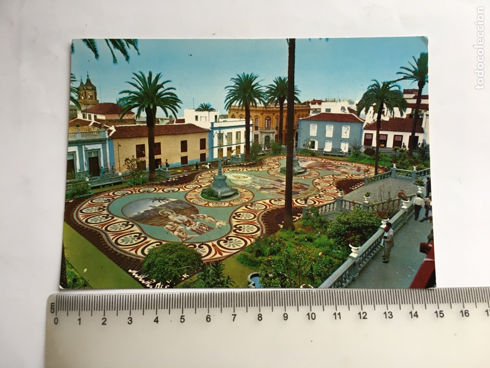 Postcards: POSTAL. LA OROTAVA. TENERIFE. ALFOMBRA HECHA CON PIEDRAS DEL TEIDE. EDICIONES GASTEIZ.