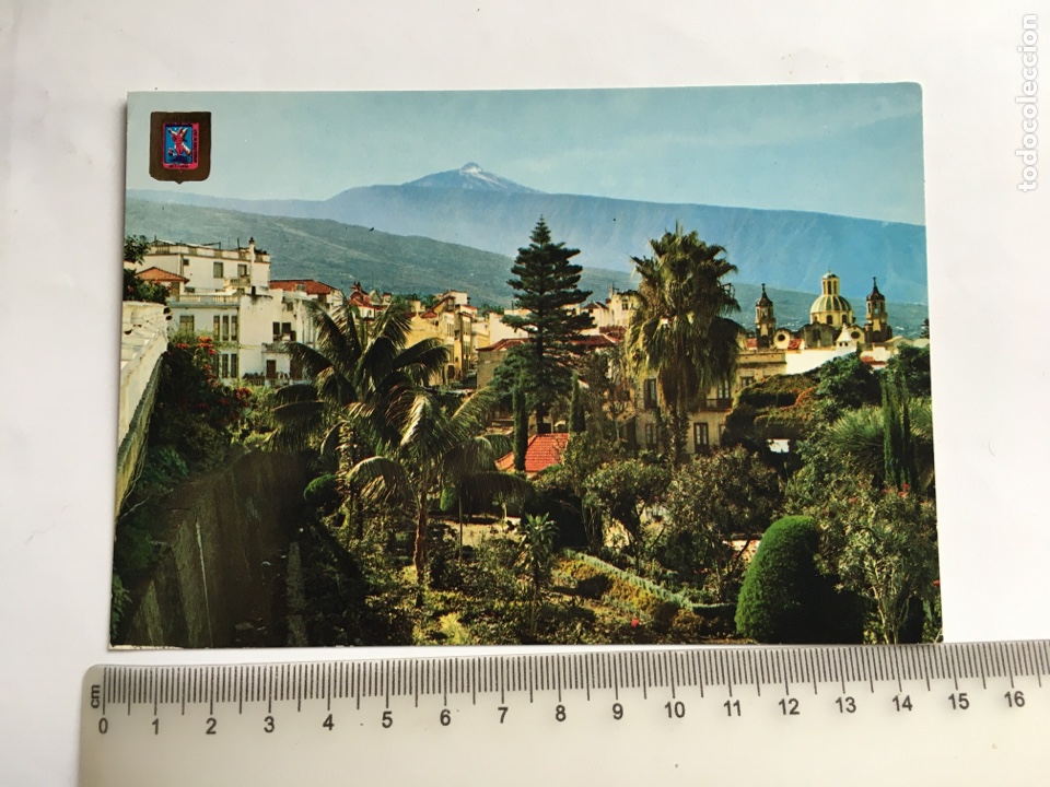 Postcards: POSTAL. LA OROTAVA. TENERIFE. VISTA PARCIAL, EL TEIDE AL FONDO. EDICIONES FISA.