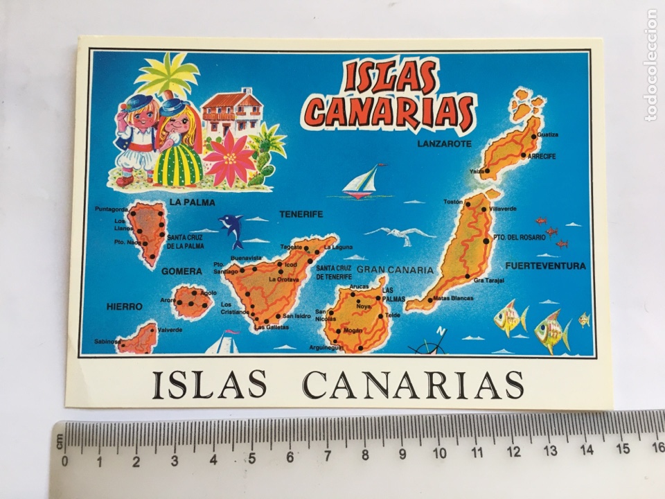 Postcards: POSTAL. ARCHIPI&Eacute;LAGO CANARIO. BRITO & MANZANO.