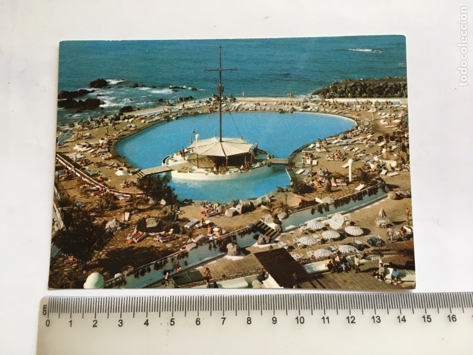 Postcards: POSTAL. ISLAS CANARIAS. PUERTO DE LA CRUZ. PISCINAS COSTA MARTIANEZ.