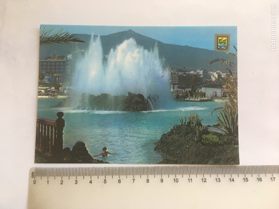 Cartes Postales: POSTAL. PUERTO DE LA CRUZ. VISTA DEL TEIDE DESDE EL LAGO MARTIANEZ. FISA.