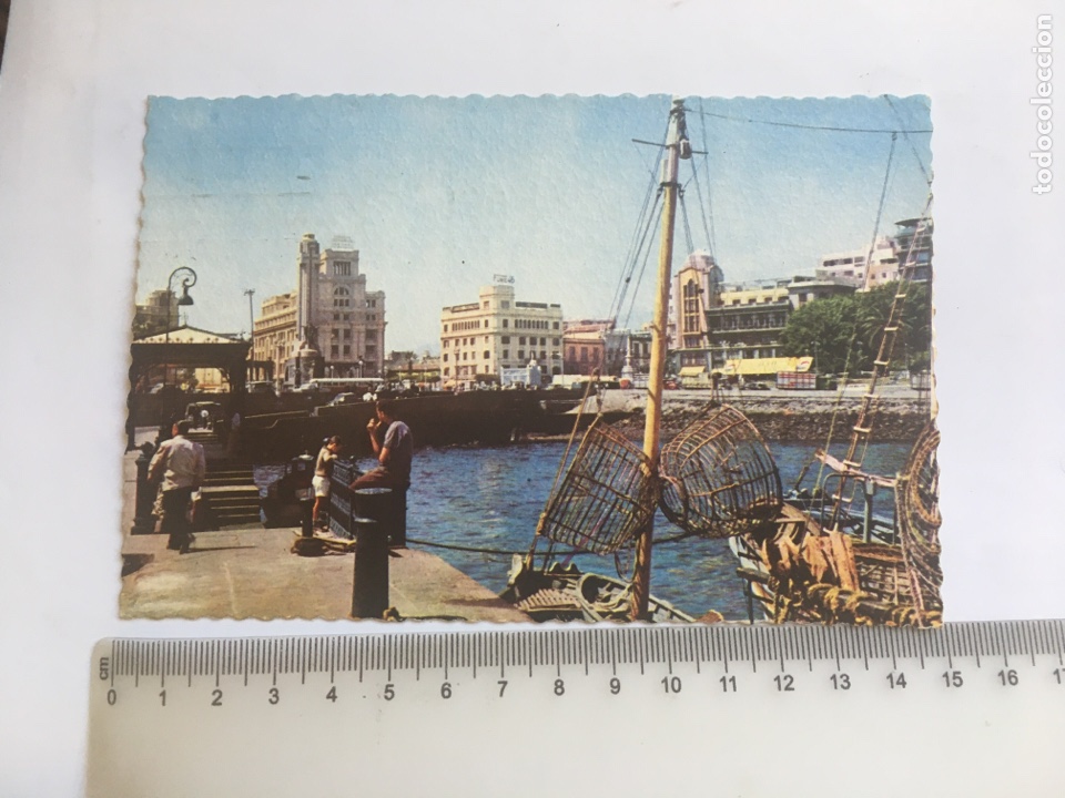 Cartes Postales: POSTAL. SANTA CRUZ DE TENERIFE. DETALLE DEL PUERTO. FOTOCOLOR VALMAN.