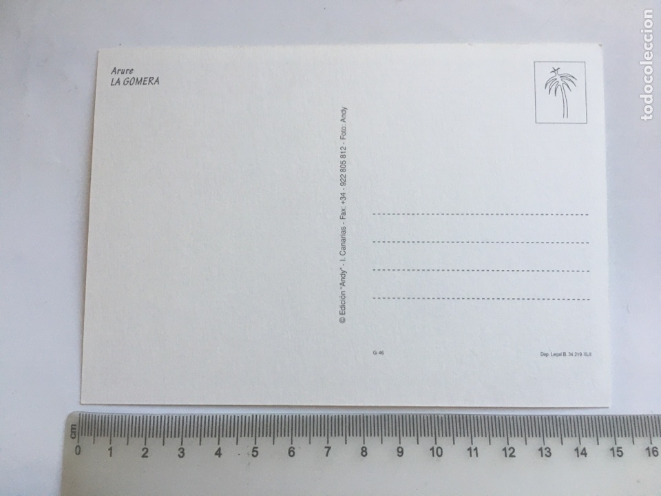 Postales: POSTAL. ARURE. LA GOMERA. EDICION ANDY. - Foto 2