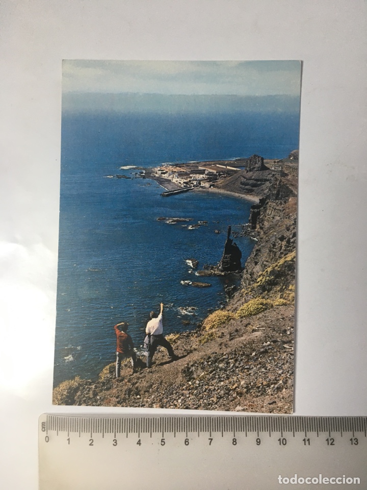 Postales: POSTAL. ISLAS CANARIAS. AGAETE. VISTA PANOR&Aacute;MICA PUERTO DE LAS NIEVES. DISTRIB. CASA MAR.