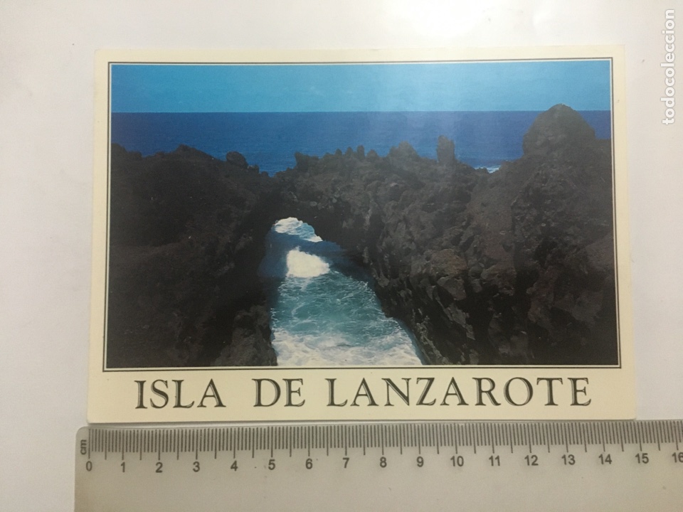 Postales: POSTAL. LOS HERVIDEROS. LANZAROTE. BRITO & MANZANO. - Foto 1