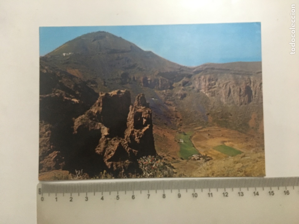 Postales: POSTAL. PICO DE BANDAMA GRAN CANARIA. VISTA DE LA CALDERA. GLOBAL TRADERS.
