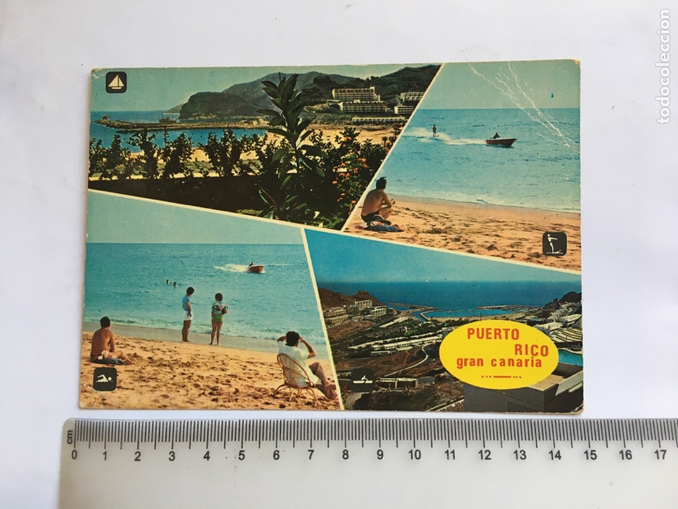Postales: POSTAL. VISTAS DE PUERTO RICO. SUR DE GRAN CANARIA. EDICIONES ISLAS.