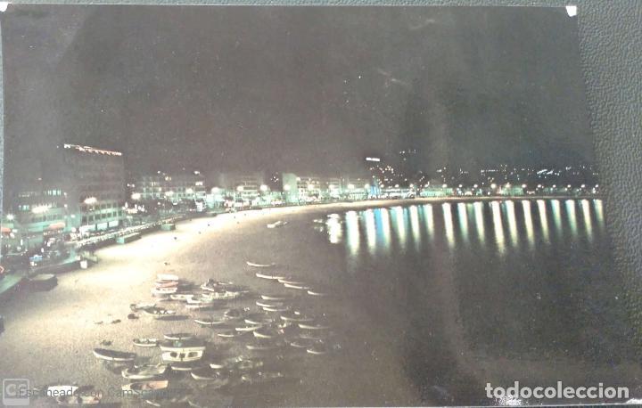 Postales: Las Palmas de Gran Canaria. Vista nocturna de Las Canteras. Nueva. Color