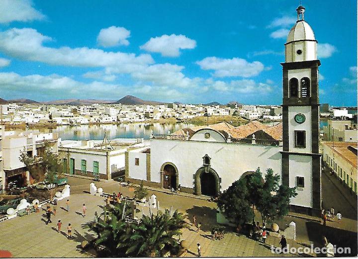 Postales: ARRECIFE (LANZAROTE) IGLESIA DE SAN GIN&Eacute;S