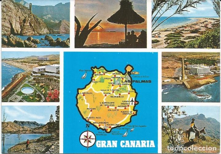 Postales: [POSTAL] Diversas vistas. Gran Canaria (Islas Canarias) A&ntilde;o 1986 (circulada)