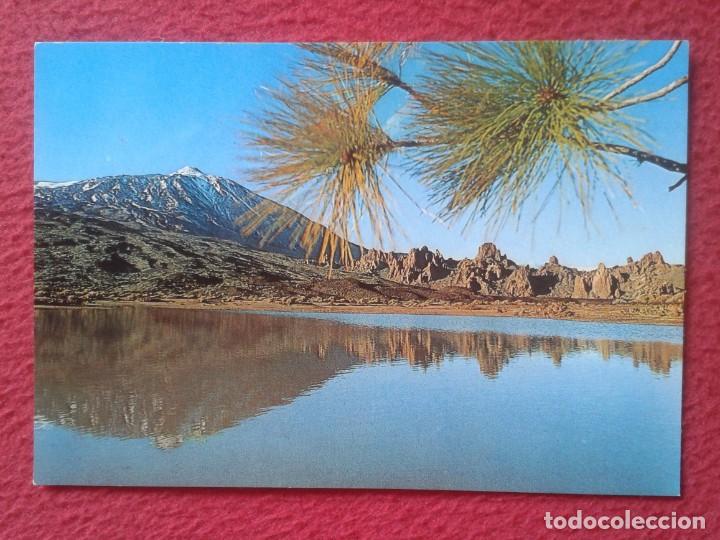 Postcards: POST CARD TENERIFE TEIDE REFLEJOS SOBRE EL AGUA EN LOS LLANOS DE UCANCA CANARY ISLANDS EUROAFRICANA.