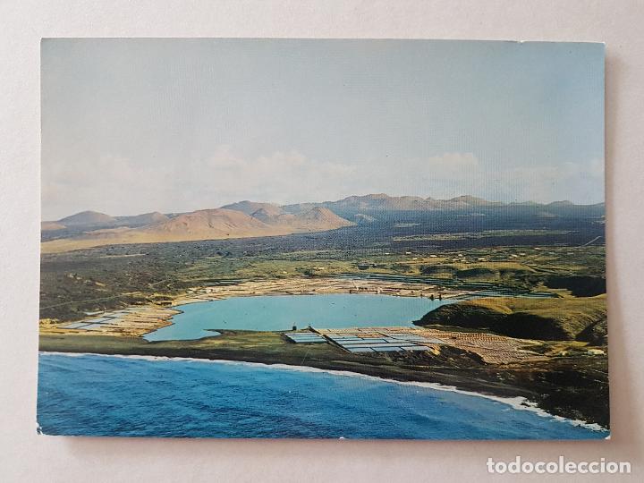 Postales: JANUBIO LANZAROTE LAGO Y SALINAS POSTAL - Foto 1