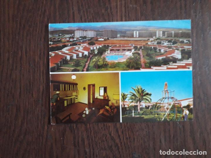 Postales: postal de Espa&ntilde;a, parque del paraiso, playa del ingles. Gran Canaria.