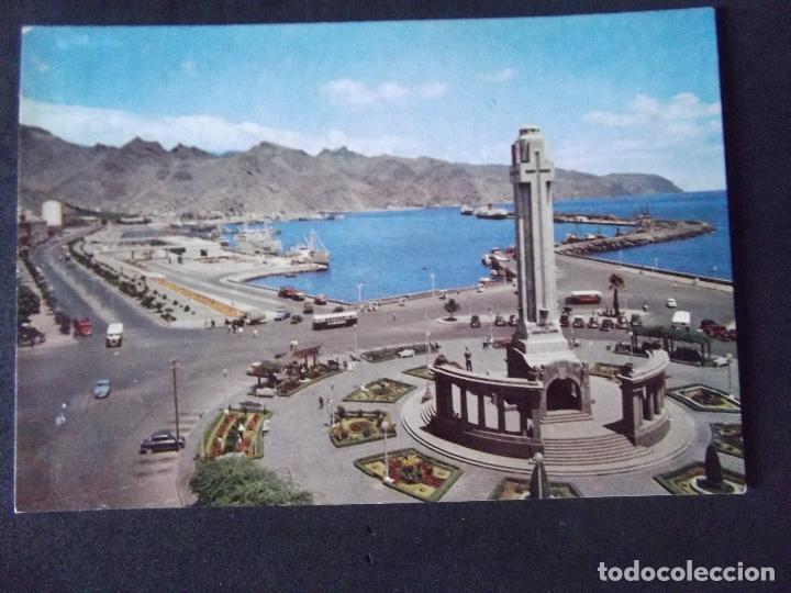 Postcards: CANARIAS-V49-NO ESCRITA-SANTA CRUZ DE TENERIFE-PLAZA DE ESPA&Ntilde;A Y MUELLES