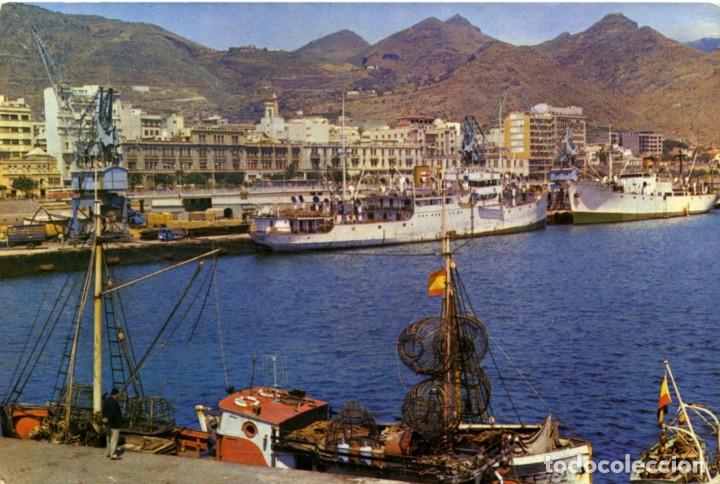 Postcards: N&ordm; 250-SANTA CRUZ DE TENERIFE. Muelle de Rivera. Escrita en 1963. Ed.FOTOCOLOR VALMAN