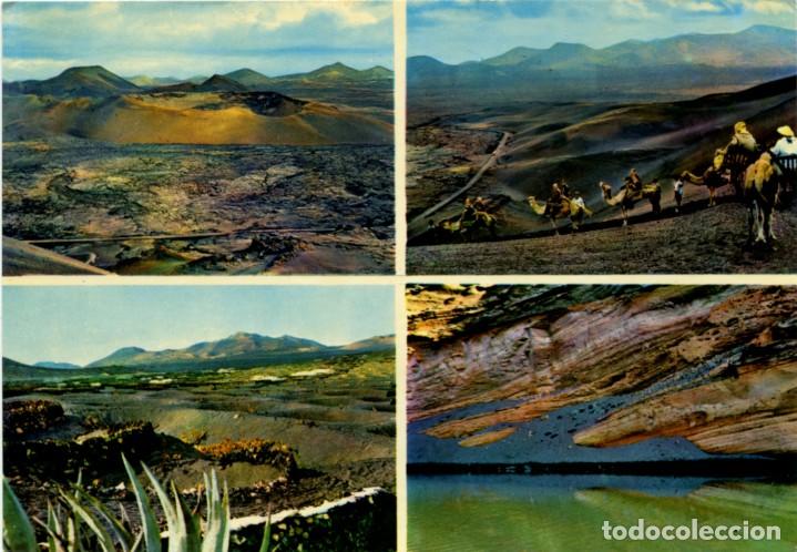 Postales: N&ordm; 517-LANZAROTE. En busca del Fuego. Cr&aacute;teres y Mazmas. Sin circular. Ed. FOTO GABRIEL