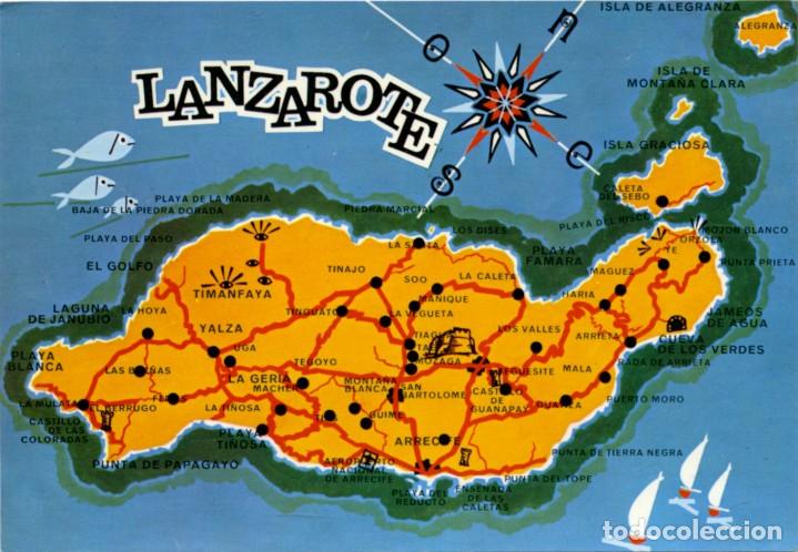 Postales: N&ordm; 2674-LANZAROTE. La isla de los volcanes. Ed. COMERCIAL SILVA. Colecci&oacute;n &rdquo;Las Afortunadas&rdquo;