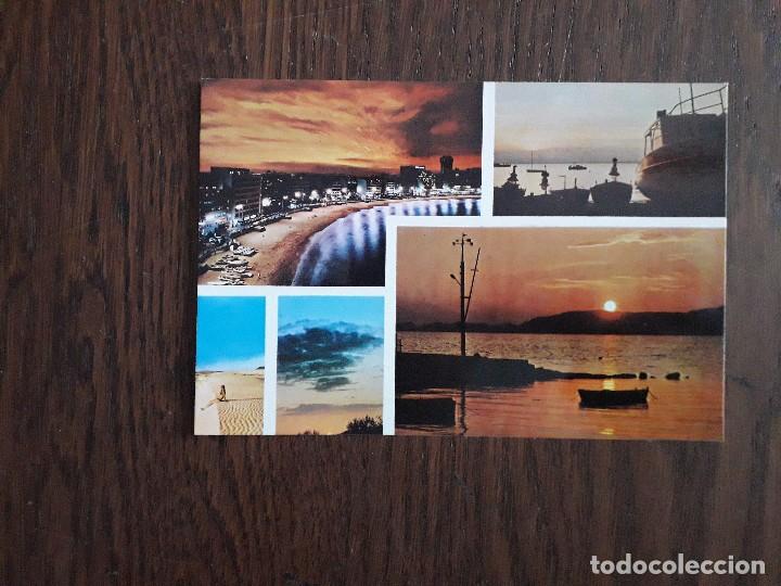 Postales: postal de atardecer en Gran Canaria.