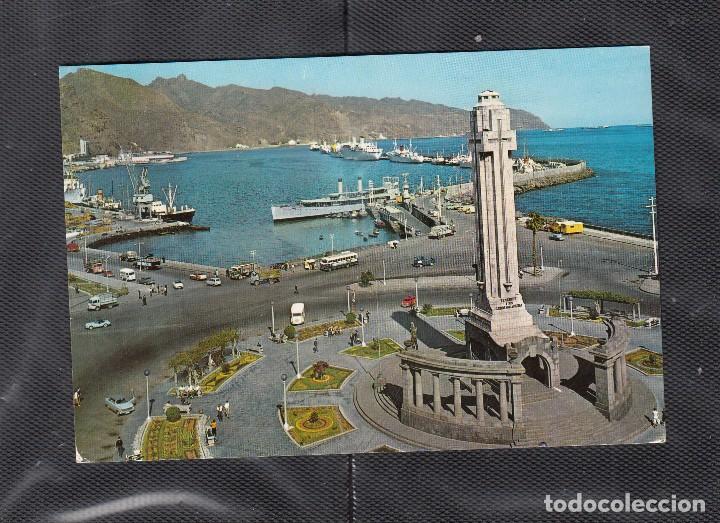 Postales: SANTA CRUZ DE TENERIFE.- N&ordm; 380. PLAZA DE ESPA&Ntilde;A Y PUERTO