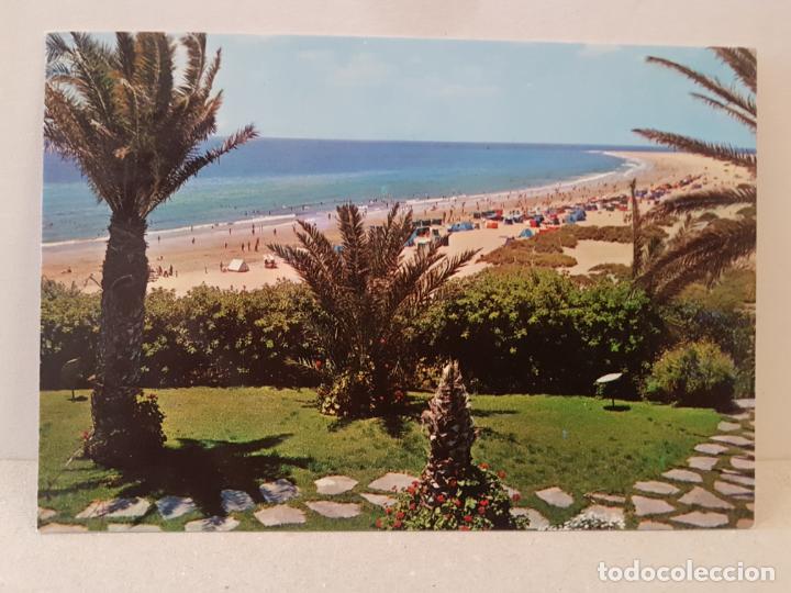 Cartoline: antigua postal gran canarias playa del ingles1980 circulada