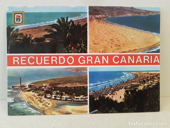 Cartoline: antigua postal gran canarias diversos aspectos circulada