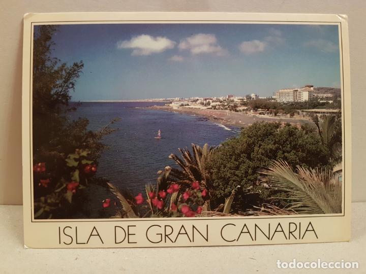 Postales: antigua postal islas canarias playa de san agustin circulada