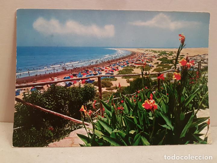 Postales: antigua postal sur de gran canaria playa del ingles circulada