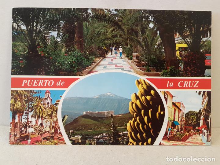 Cartoline: antigua postal puerto de la cruz tenerife 1985 circulada