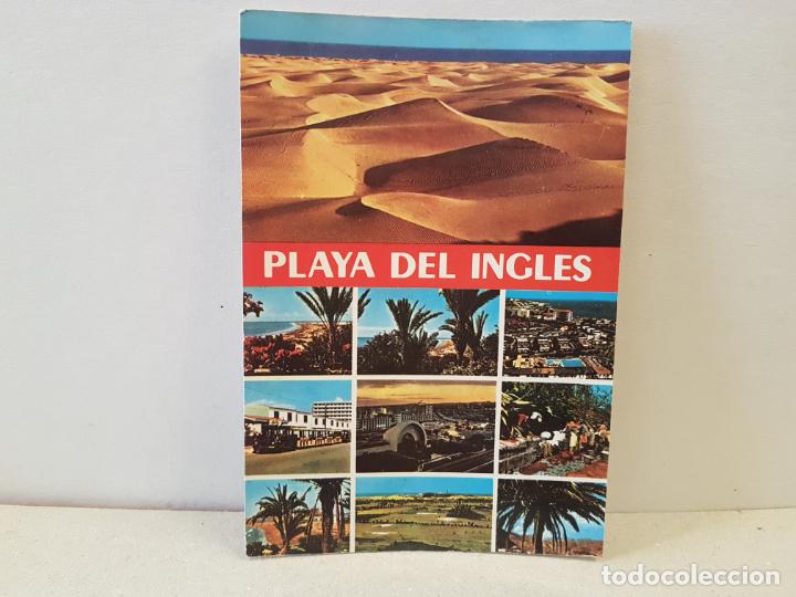 Postales: antigua postal playa del ingles gran canaria 1980 circulada