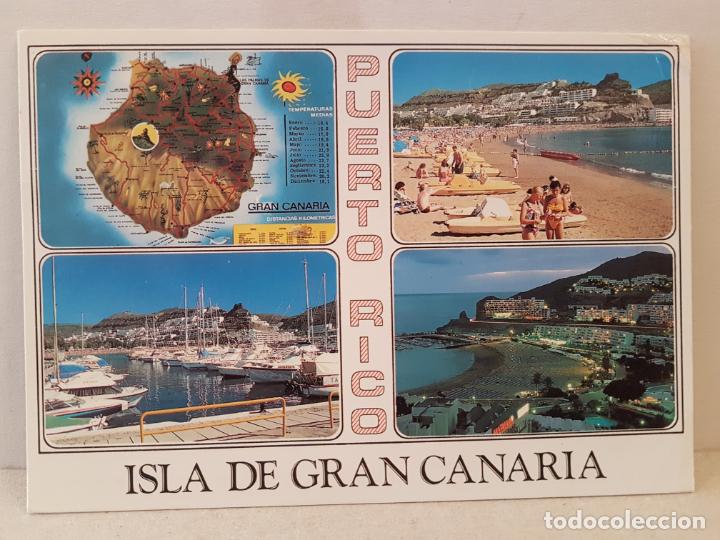 Postales: antigua postal puerto rico gran canaria circulada