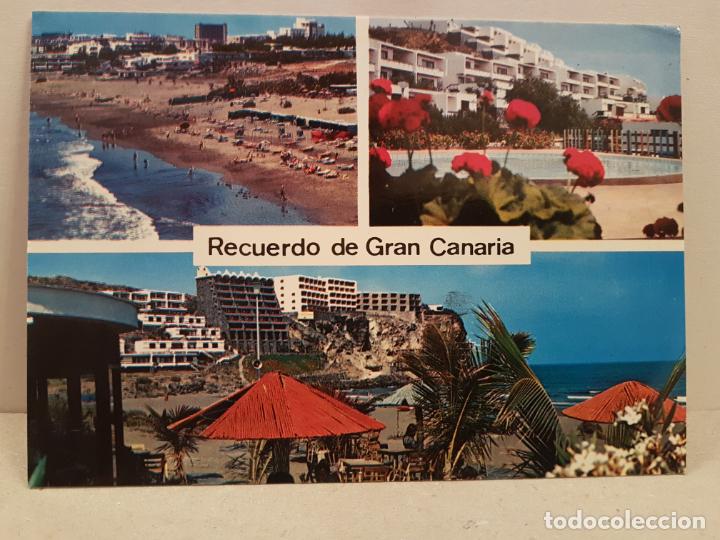 Postales: antigua postal gran canaria vistas parciales de san aguntin circulada