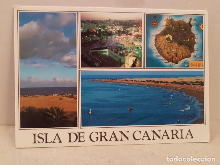 Postales: antigua postal playa del ingles gran canaria circulada