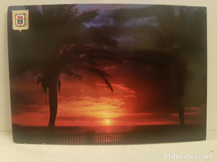 Postales: antigua postal gran canaria puesta de sol circulada