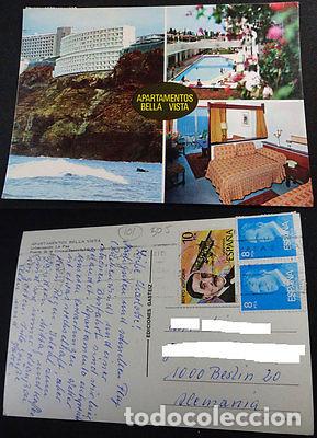Postais: POSTAL PUERTO LA CRUZ TENERIFE APARTAMENTOS BELLA VISTA LA PAZ POSTCAR CC03668