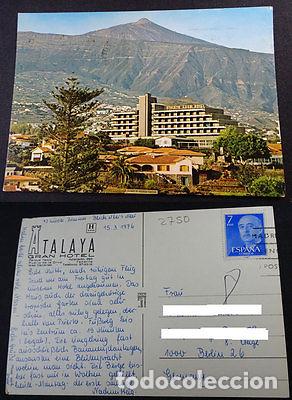 Postais: POSTAL PUERTO LA CRUZ TENERIFE 1976 ATALAYA GRAN HOTEL CANARIAS POSTCARD CC03701