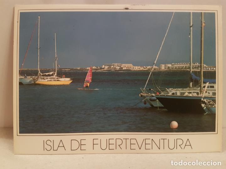 Carte Postale Ancienne Isla De Fuerteventura Multivues – Espagne Avec Timbre
