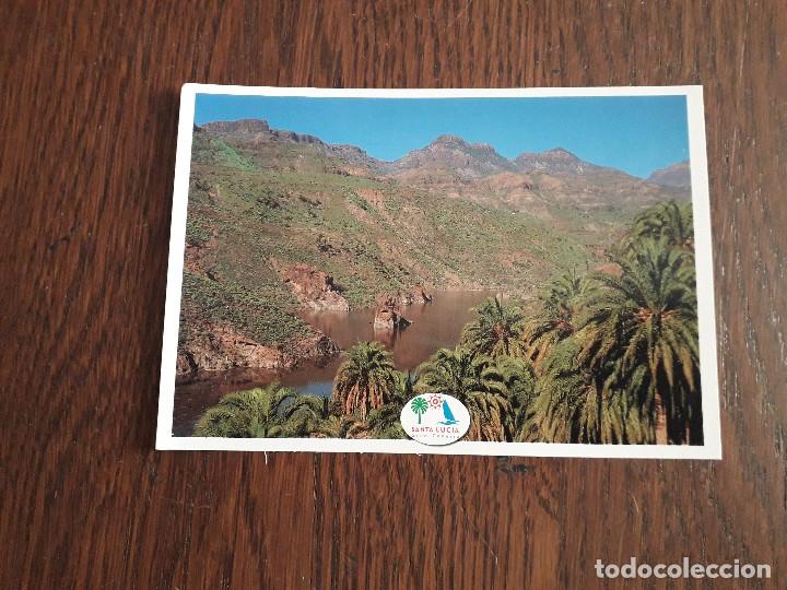Postales: postal de Gran Canaria, Presa de Sorrueda. Ayuntamiento de Santa Luc&iacute;a.