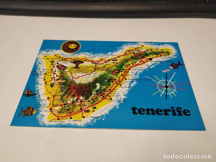 Postales: TENERIFE - POSTAL MAPA DE LA ISLA - Foto 1