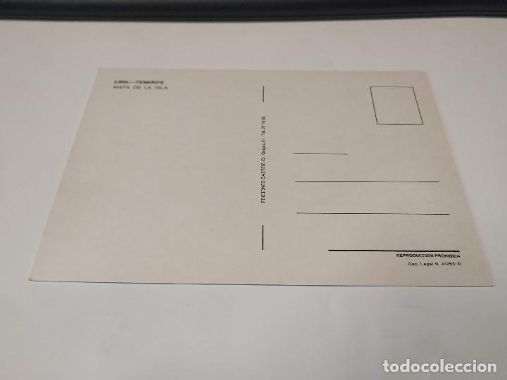 Postales: TENERIFE - POSTAL MAPA DE LA ISLA - Foto 2