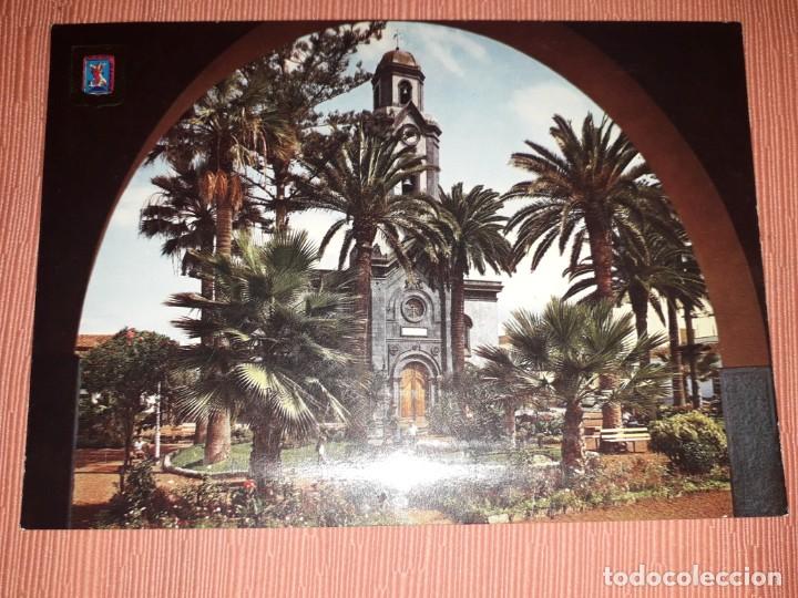 Postcards: N&ordm; 4688 POSTAL PUERTO DE LA CRUZ TENERIFE IGLESIA Y PLAZA DE NUESTRA SE&Ntilde;ORA DE LA PE&Ntilde;A DE FRANCIA