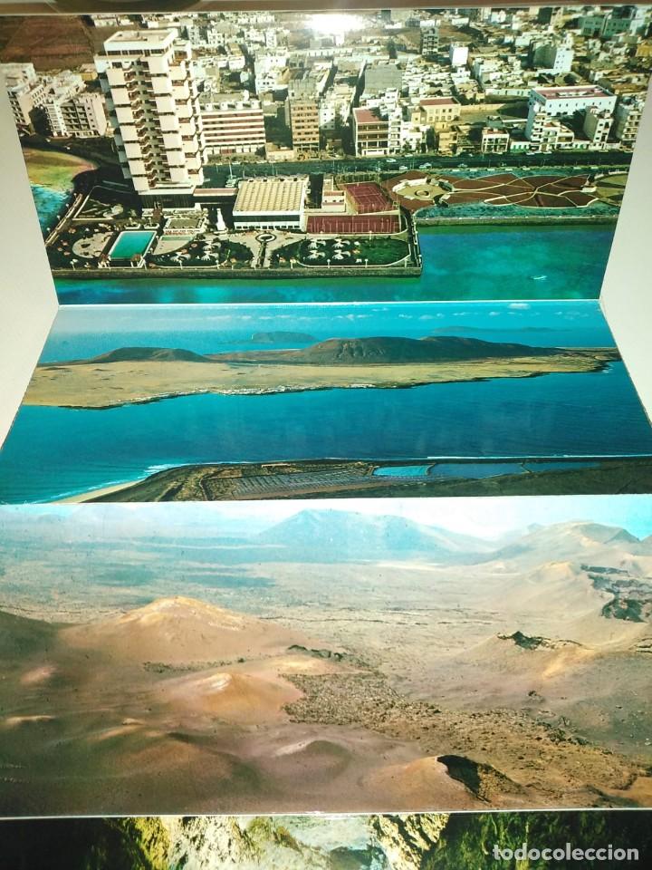 Postales: Lanzarote. 10 postales. Tamaño 22,5x11cm - Foto 7 - 248510510